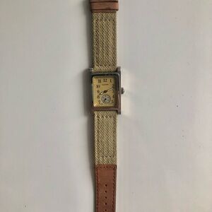 Allenby wrist watch Savannah 15 jewels canvas band. Never used & working.